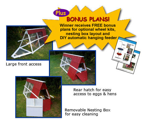 FREE bonus instructions on how to make a hanging automatic feeder and plans for an optional wheel kit